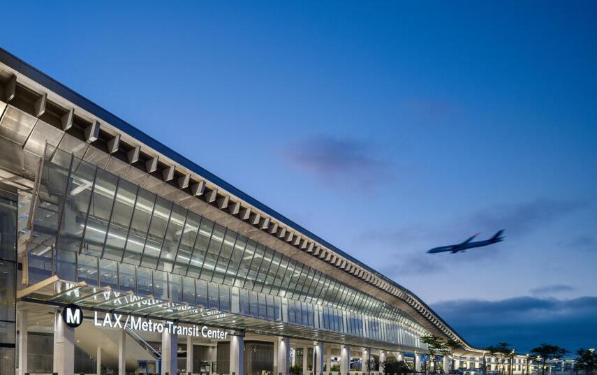 Outside view of the LAX/Metro Transit Center