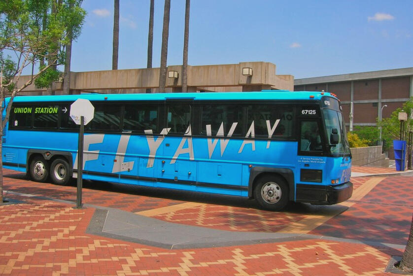 View of the FlyAway Bus